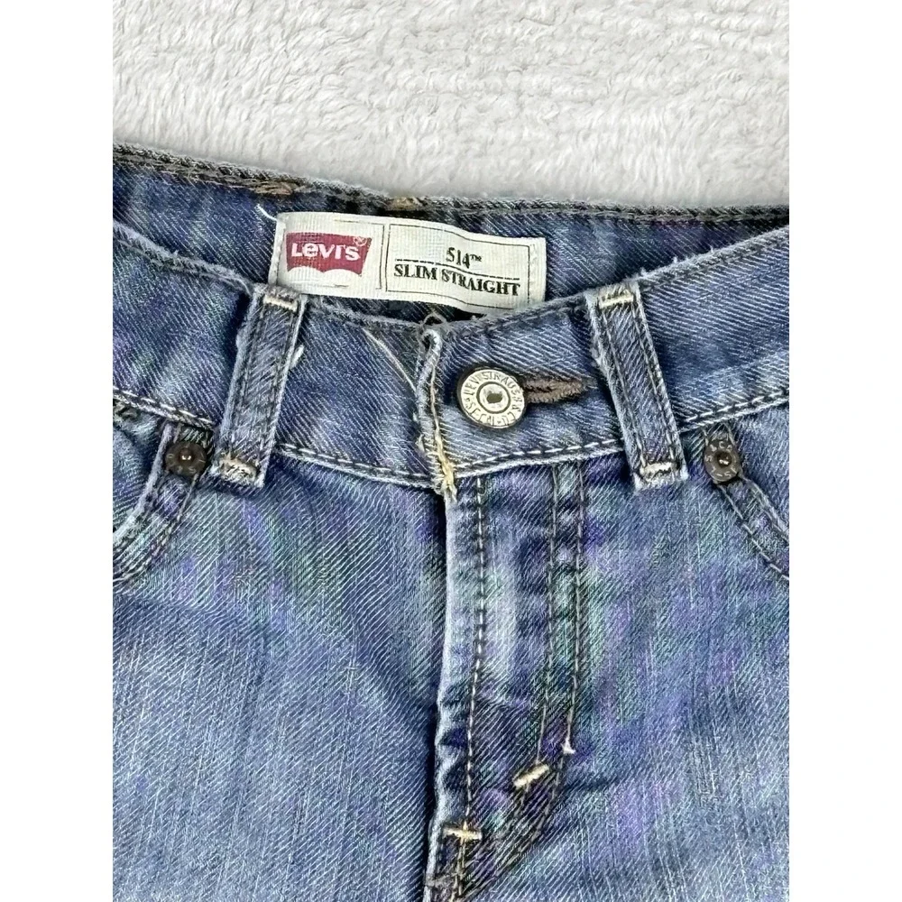 Levi's 514 Jeans‎ Boys Juniors Blue Slim Straight Size 7X Reg (21x21)